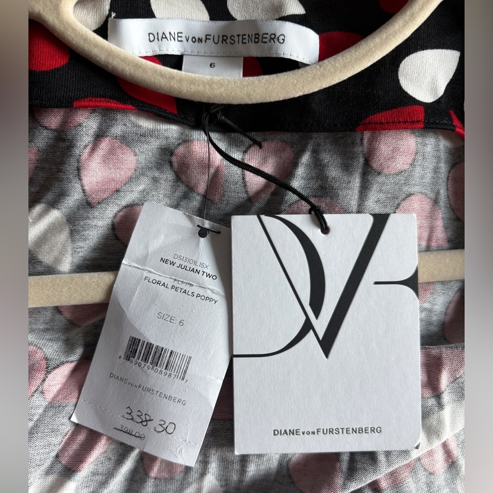 BRAND NEW Diane Von Furstenberg Floral Wrap Dress - Picture 4 of 6